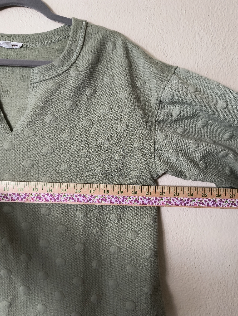 Blu Pepper Sage Green Textured Pullover - Picture 8 of 10